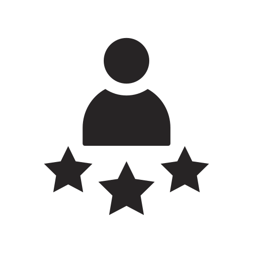 Ikon av fornøyd kunde