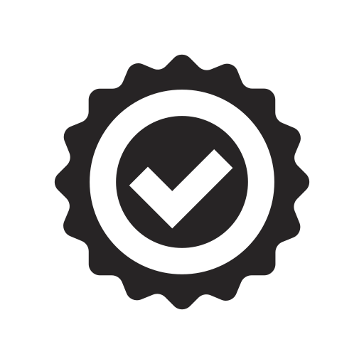 Ikon av av godkjent hake